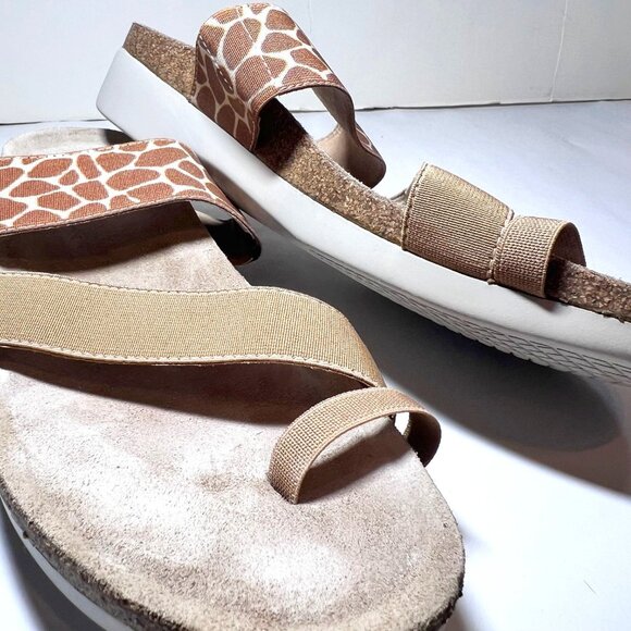Munko American Walking Wedge Propre Size, Perfect Fit 11 SS-Tan/Giraffe Print - Picture 4 of 16